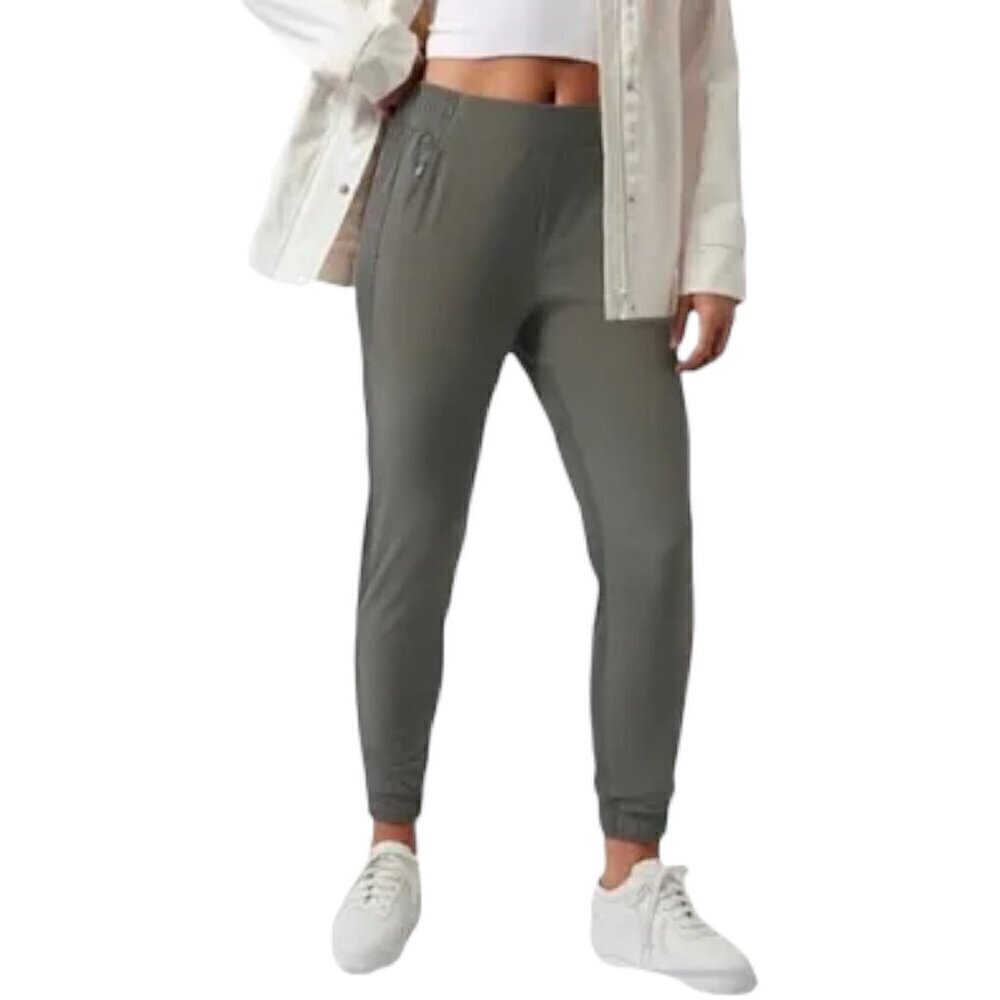 Athleta Textured Brooklyn Jogger in Mountain Olive 6